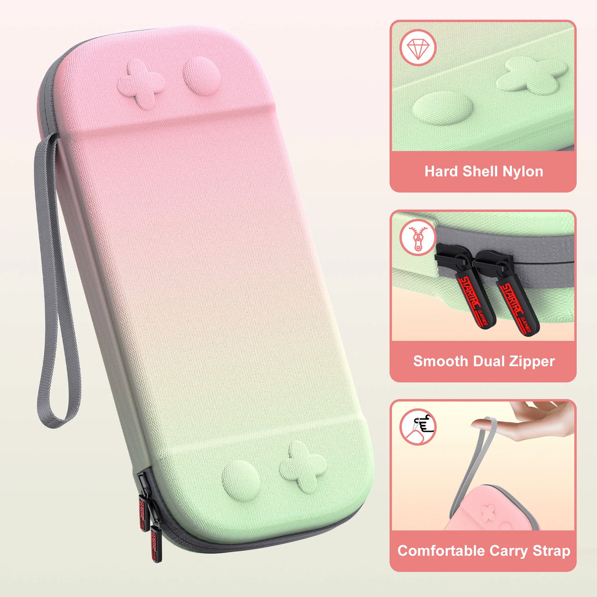 DEVASO Case for Switch 2 Hard Shell Travel Case with 12 Game