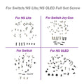 1-5sets for Switch for NS Lite for NS OLED Full Set Screw Re