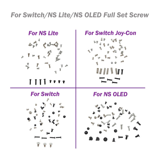 1-5sets for Switch for NS Lite for NS OLED Full Set Screw Re