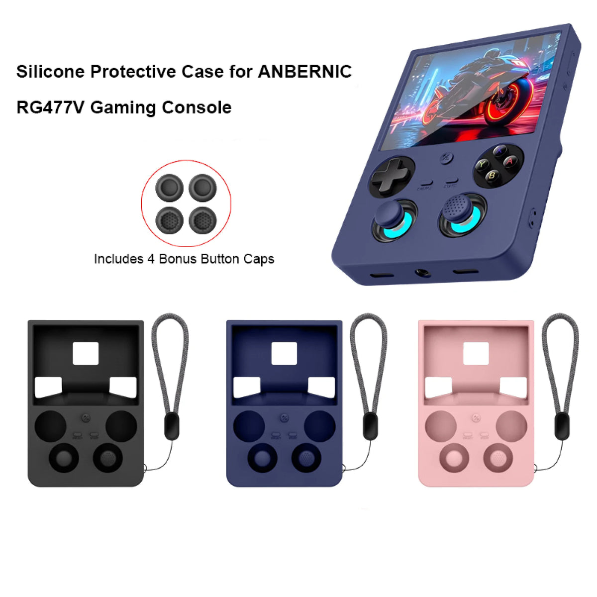 Protective Case For ANBERNIC RG 477V Silicone Case Soft Prot