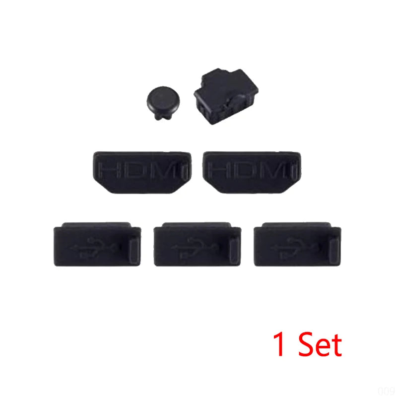 USB HDMI-Comp Dust Plug For Xbox One X S Gaming Console Silicone Dust Proof Cover Stopper Dustproof Kits Controller