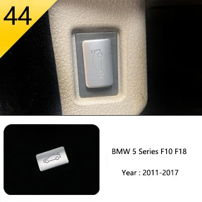 For BMW 5 Series F10 F18 Car Styling Interior Buttons Panel Frame Decoration Cover Trim Car Sticker Stainless Steel Accessories