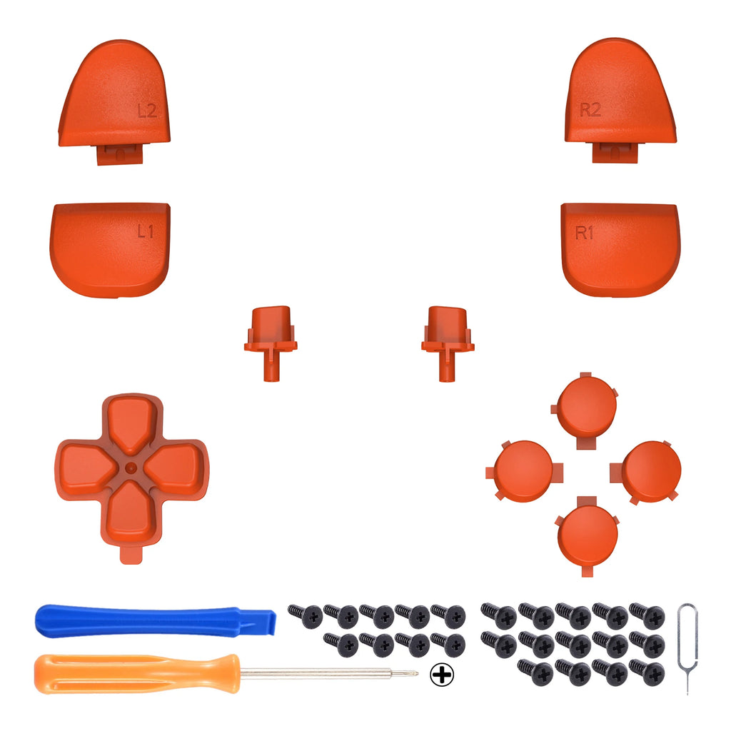 eXtremeRate Replacement D-pad R1 L1 R2 L2 Triggers Face Buttons Full Set Buttons For ps5 Controller BDM-030/040/050/060