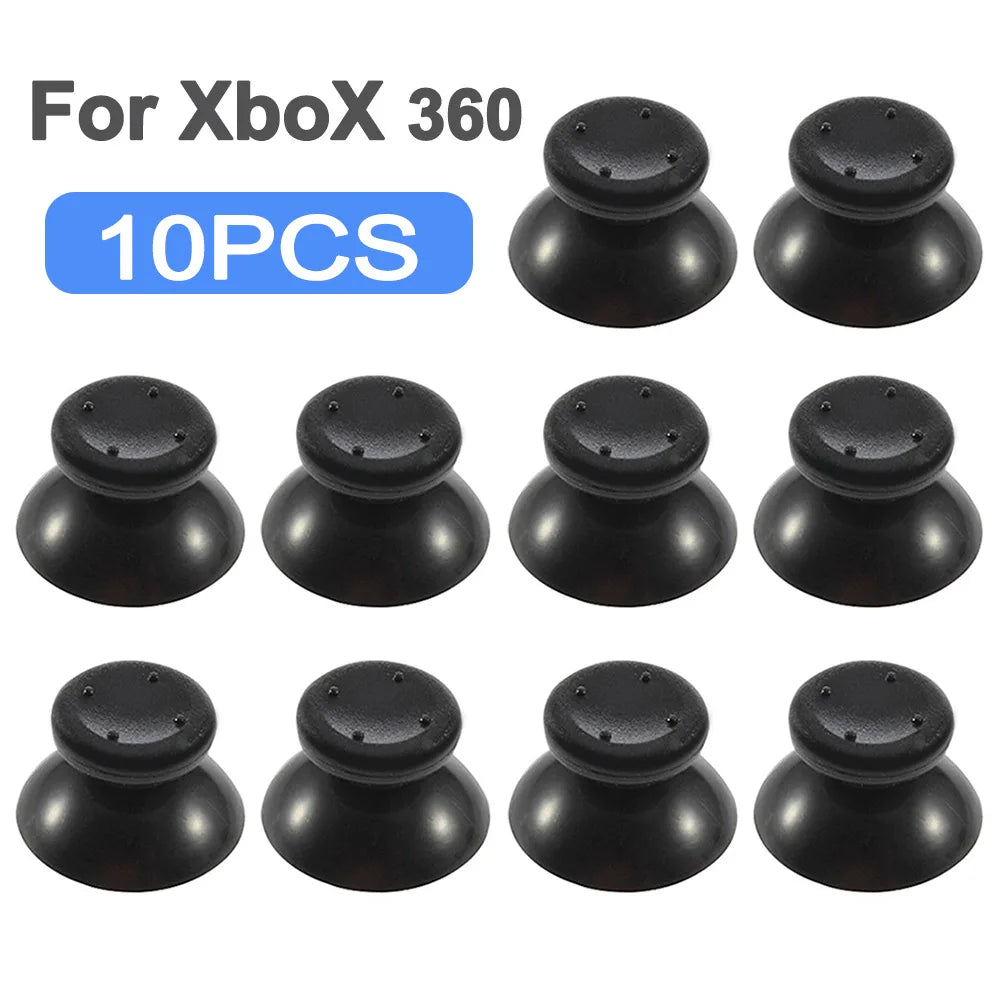 10pcs Replacement Thumbsticks for PS5 PS4 PS3 PS2 Xbox One 360 Controller Analog Thumb Sticks Grip Parts Repair Kit Accessory