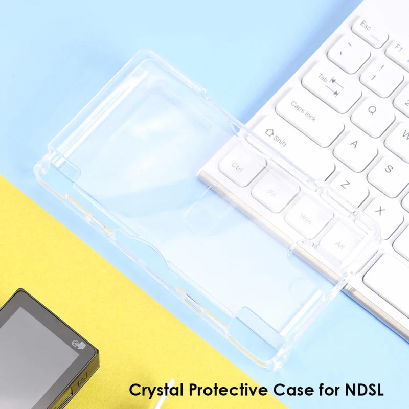 NDSL Transparent Housing Shell Hard Protective Case with Scr