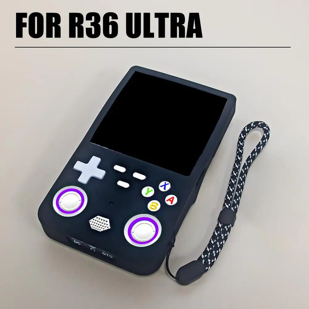 For R36 Ultra Silicone Protective Case Handheld Gaming Conso