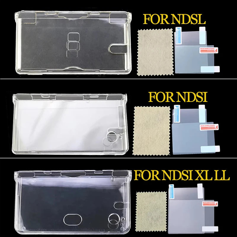 1Set Plastic Clear Crystal Shell Skin Case Cover For DSL NDS
