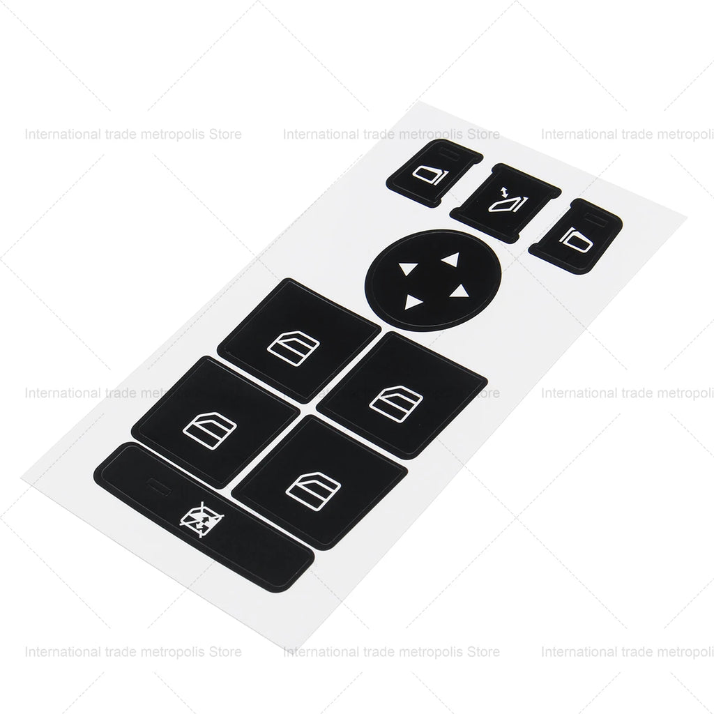 1 Pcs Car Window Control Switch Button Repair Stickers Deaca