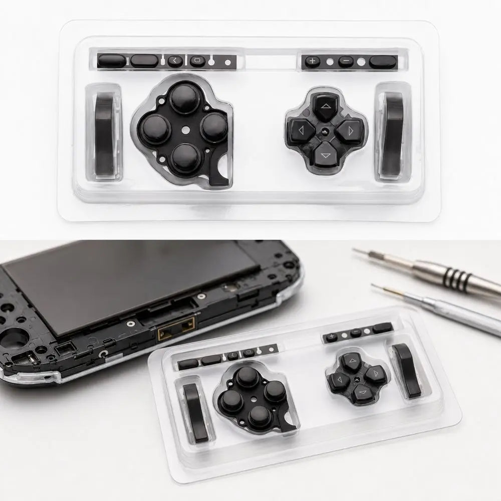 1Set Button Replacement Kit LR Buttons D PAD Volume Key Game