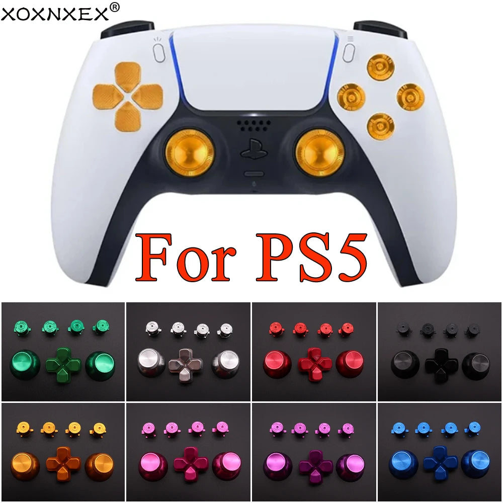 Gold BLACK Red Blue Custom Metal Thumbsticks Analogue Contro