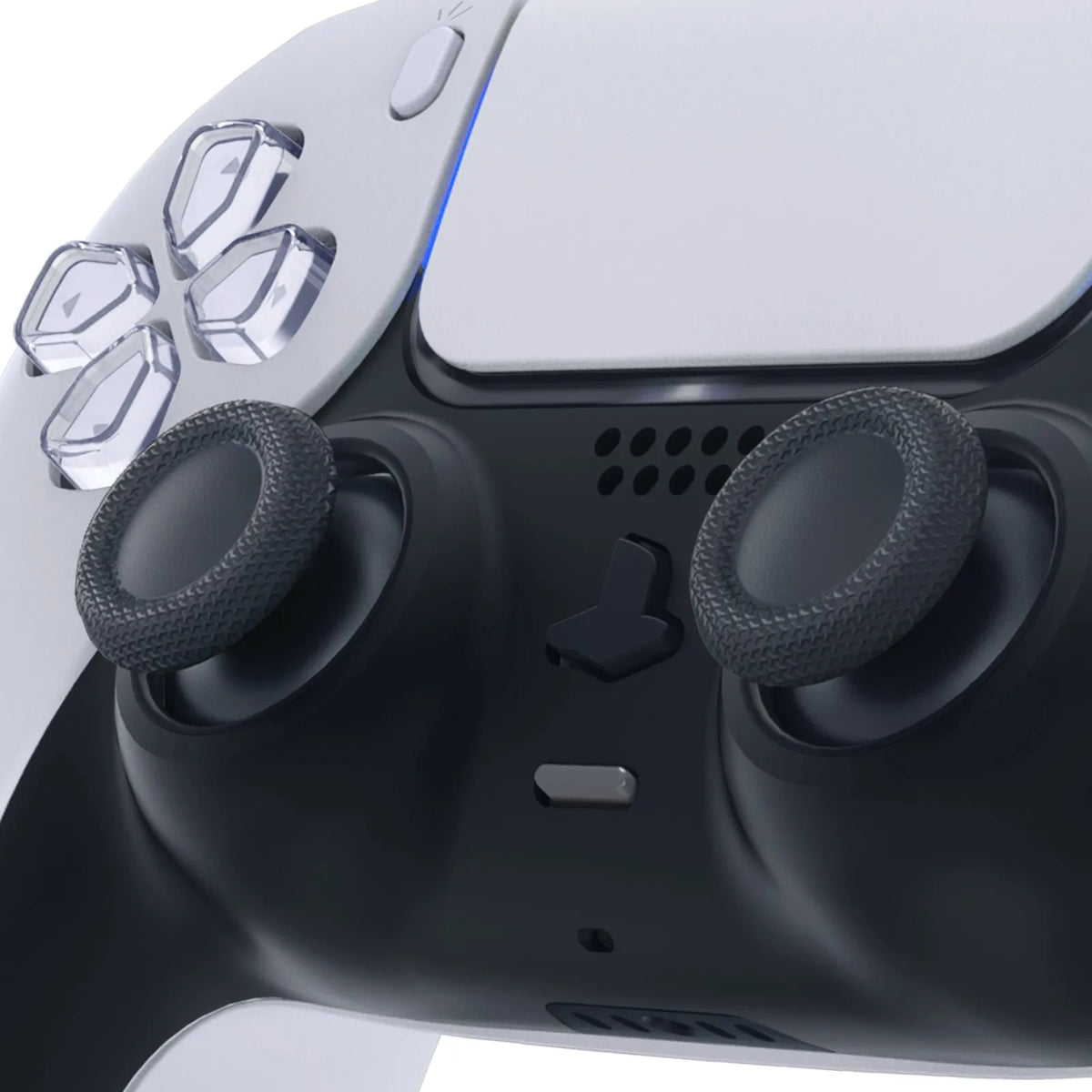 eXtremeRate Black 2 Pairs Universal Replacement Thumbsticks 