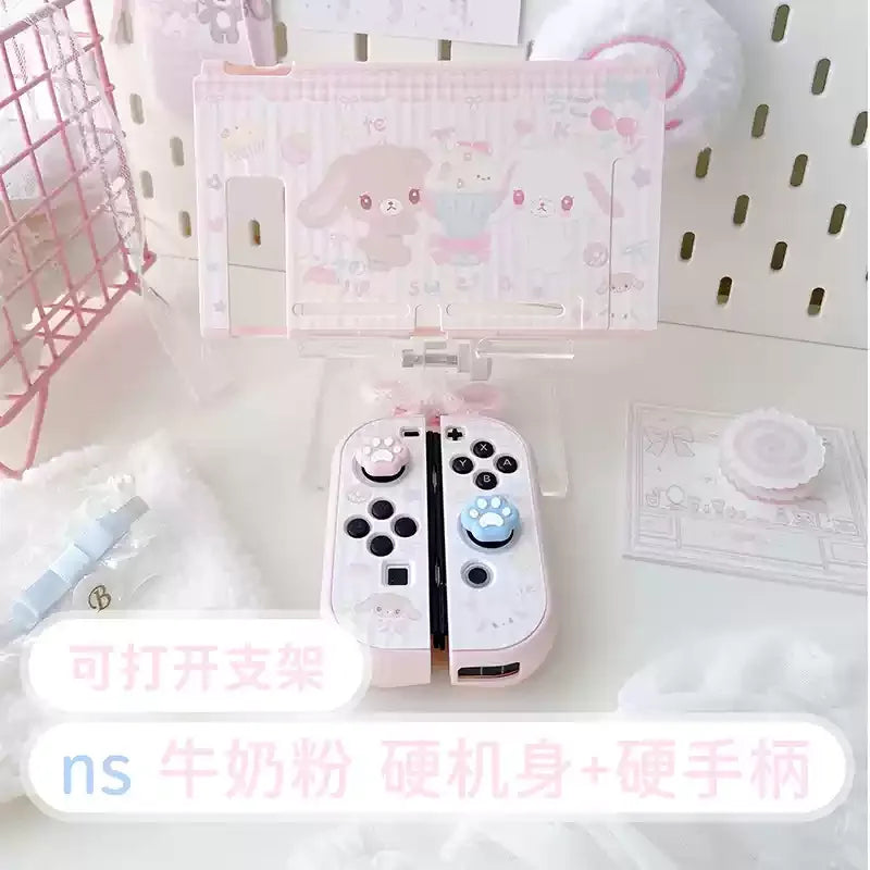 Original Design Girl Heart Dessert Rabbit Cute Switch Protective Case Oled Soft Shell Ns Anime Handle Shell Animation Surroundin