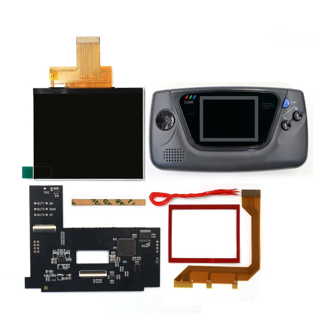 For Sega GG LCD Highlight Screen Kit 3.5 640 480 Retro Pixel HD IPS Backlight LCD Display For Game Gear Console TV HDMI Output