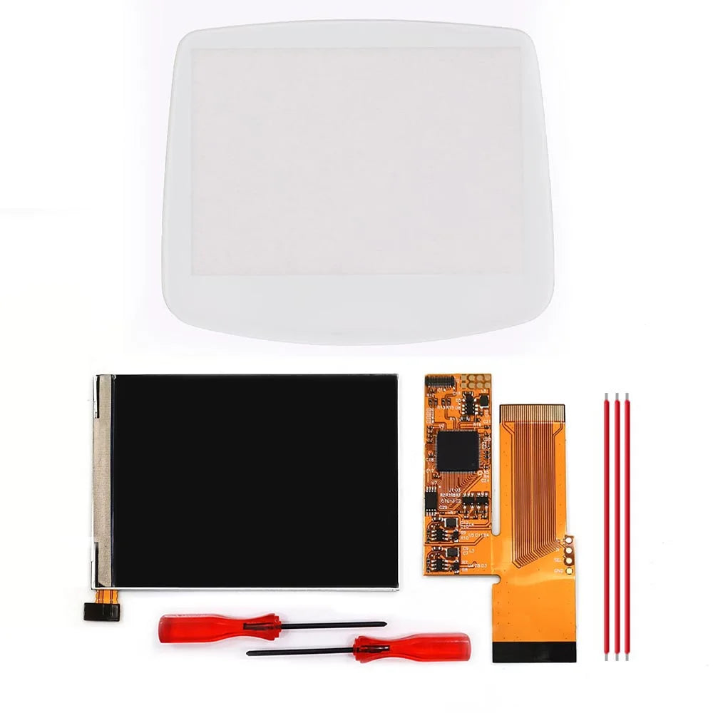 HISPEEDIDO For GBA V2 IPS LCD Backlight Kits With Pre-cut Shell 10 Levels High Brightness Adjustment for Game Boy Advance Consol