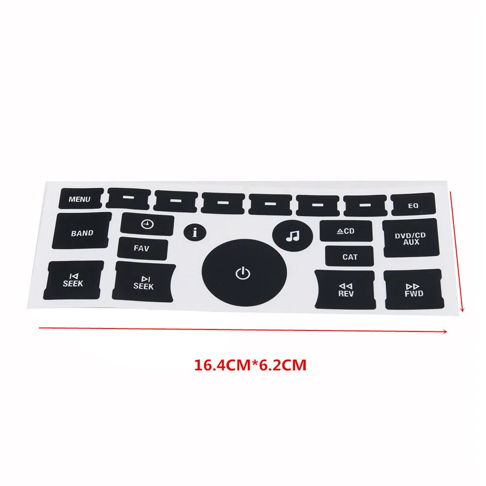 AC Instrument Panel Button Repair Sticker for GMC Avalanche 