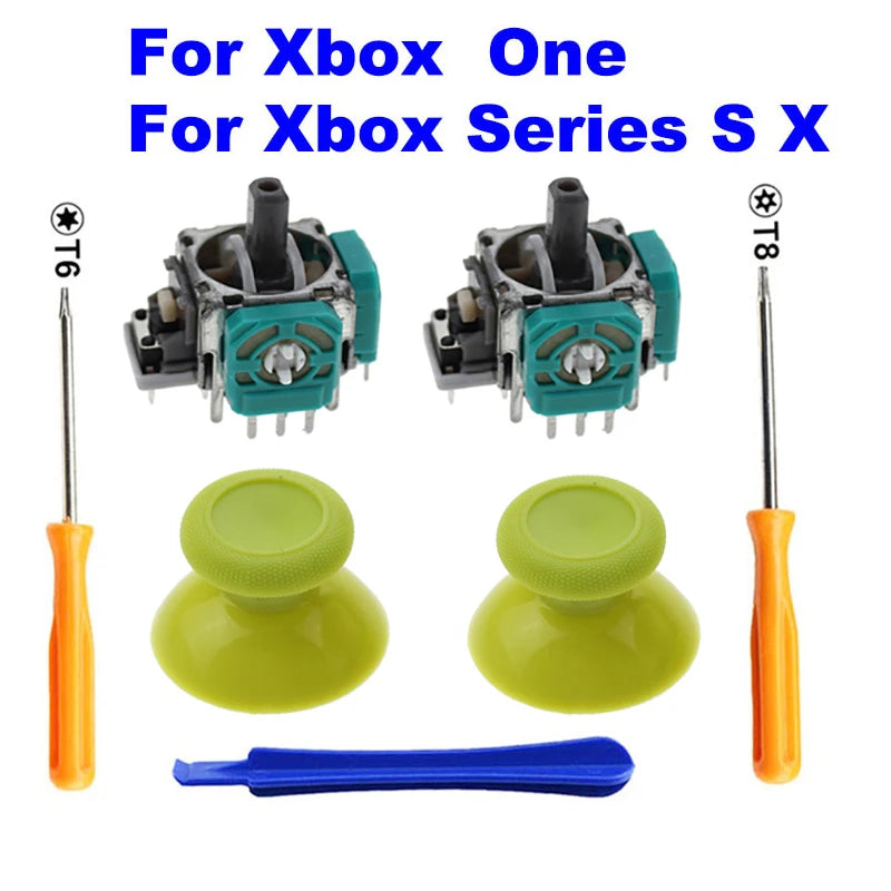 2 PCS 3D Analog Joystick Stick Sensor Module Potentiometers & ThumbStick for XBox One S X Series Controller