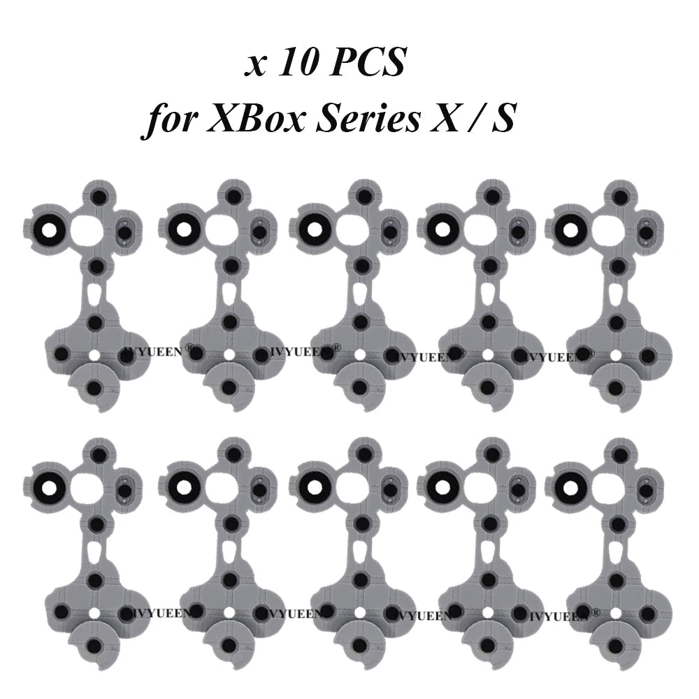 IVYUEEN 3 10 PCS for XBox Series X S Controller Conductive Rubber Buttons Contact Pad Replacement Repair Part Game Accessories