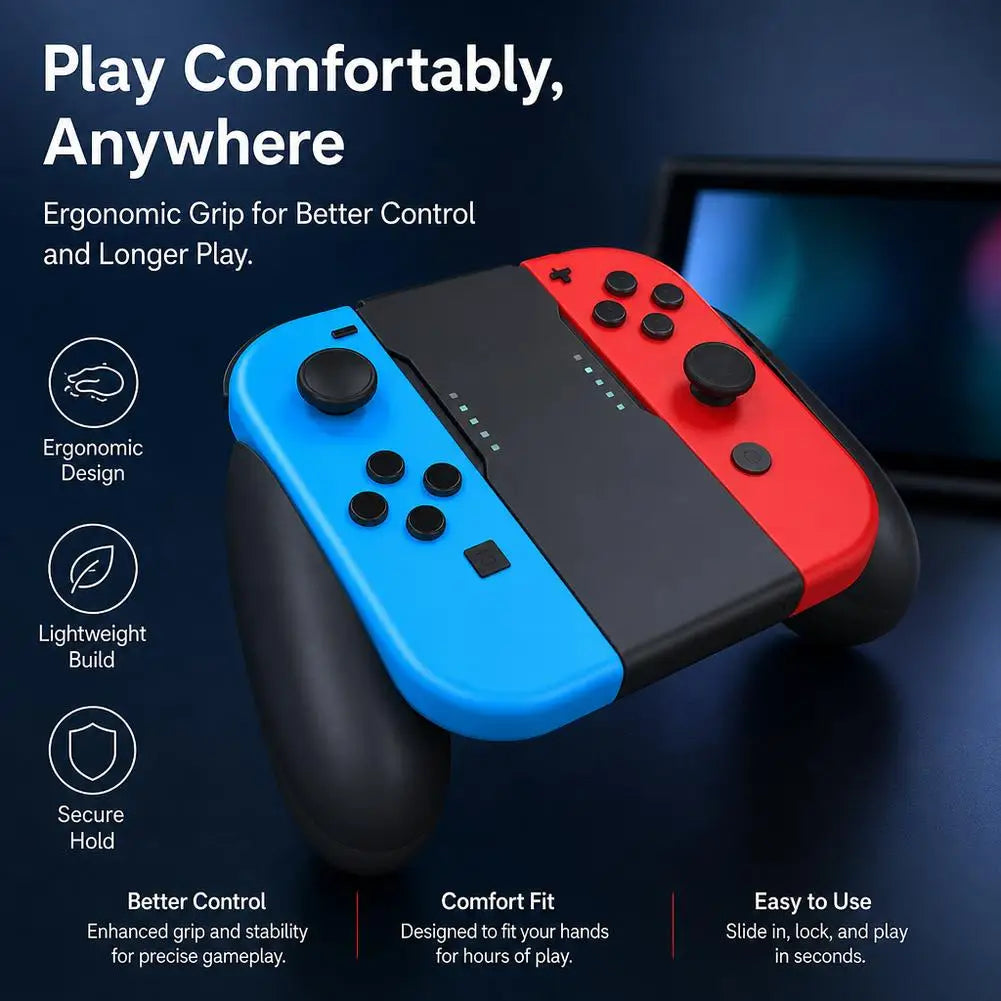 Charging Grip For Switch Joy-Con Gamepad Support Bracket ABS