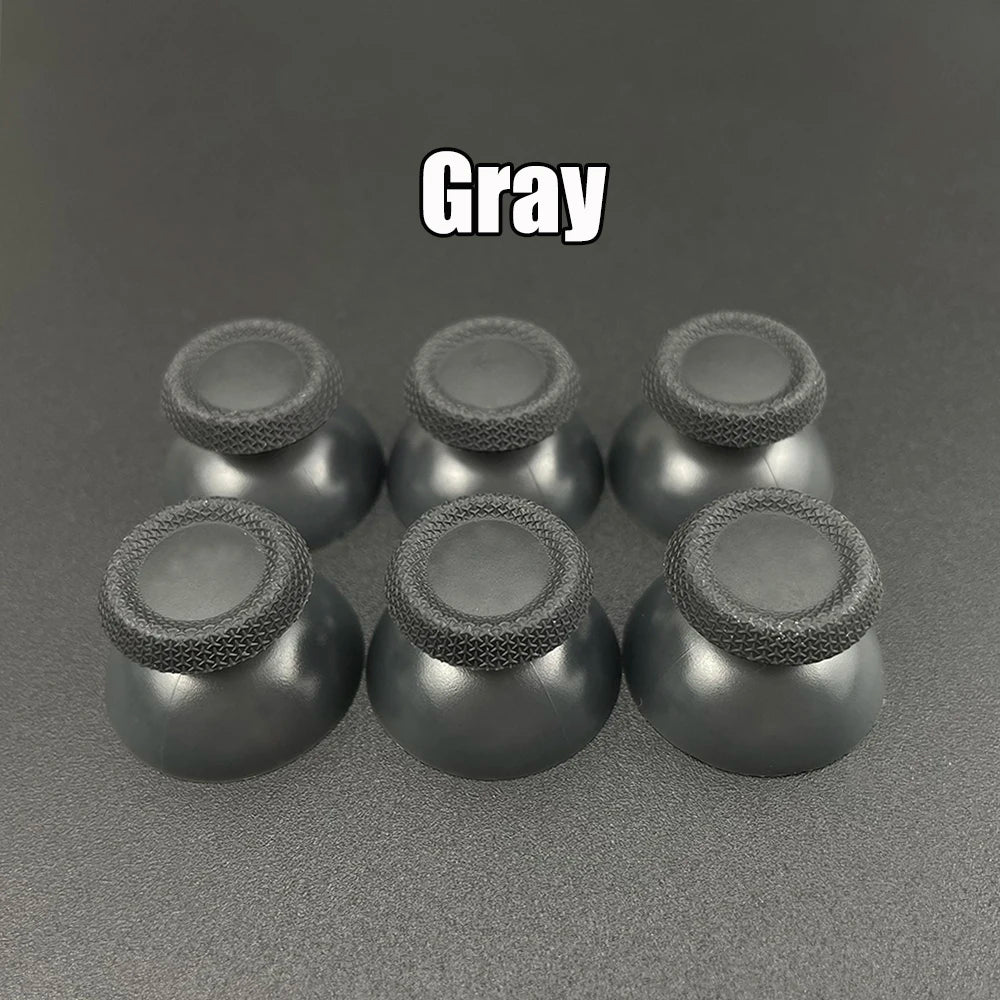ZUIDID 6pcs Black Gray White 3D Analog Joystick Stick Mushroom Cap For PlayStation 5 PS5 Controller Thumbstick Cover