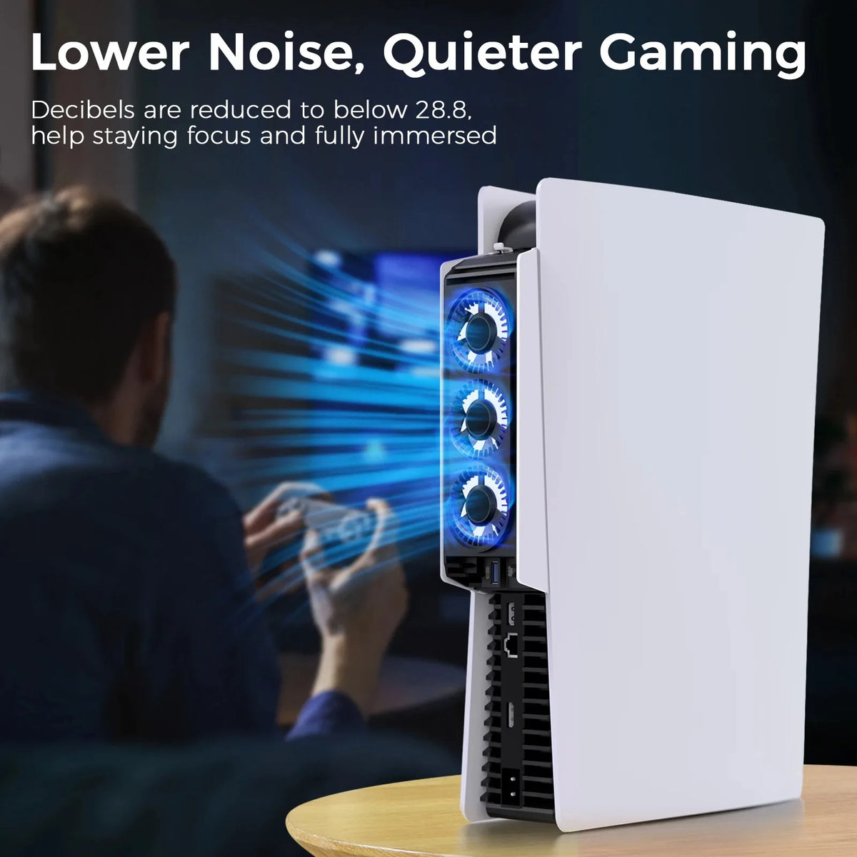 for PS5 disc version and digital version console cooling fan