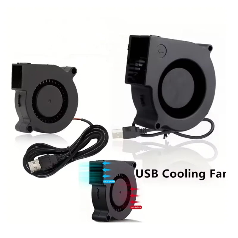 75mm USB Fan Cooling Turbo Blower Brushless 3D Printer 7515 