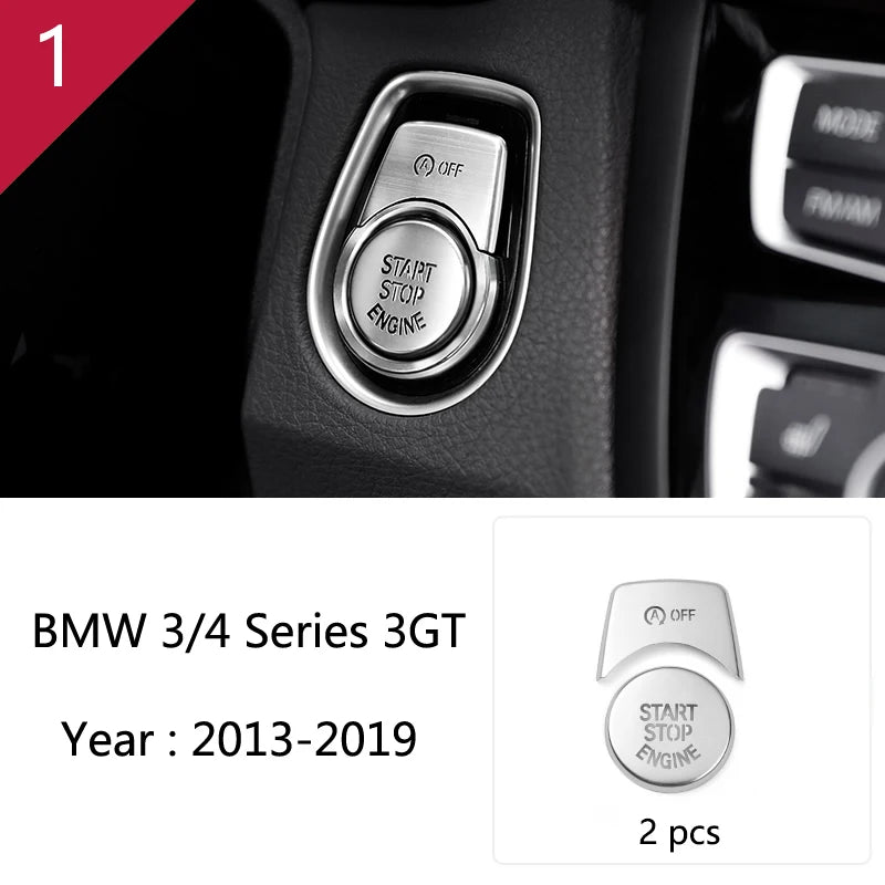 For BMW 3 4 Series 3GT F30 F32 F34 Car Styling interior Gearshift AC CD button Panel Door Armrest Decoration Cover Trim Sticker