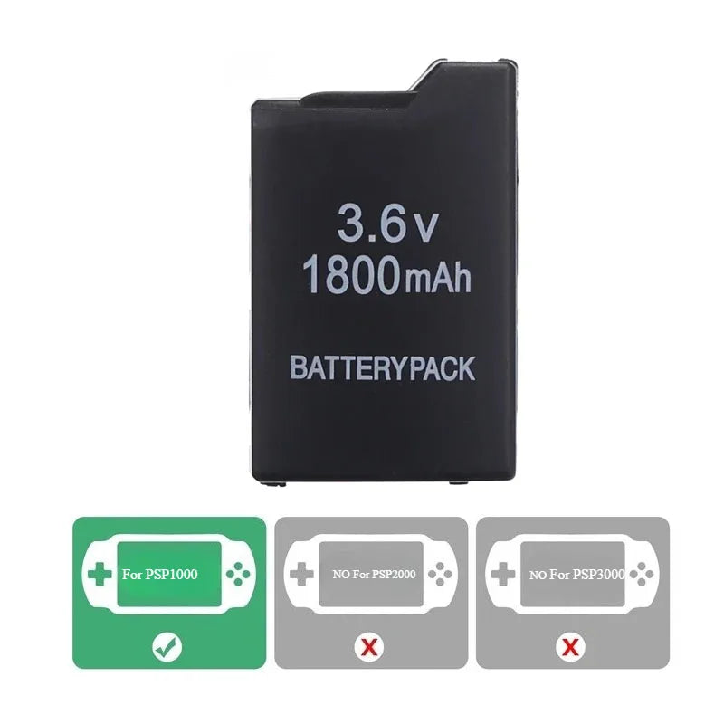 1PCS 3.6V 1800mAh Gamepad Li-ion Rechargeable Battery for PS