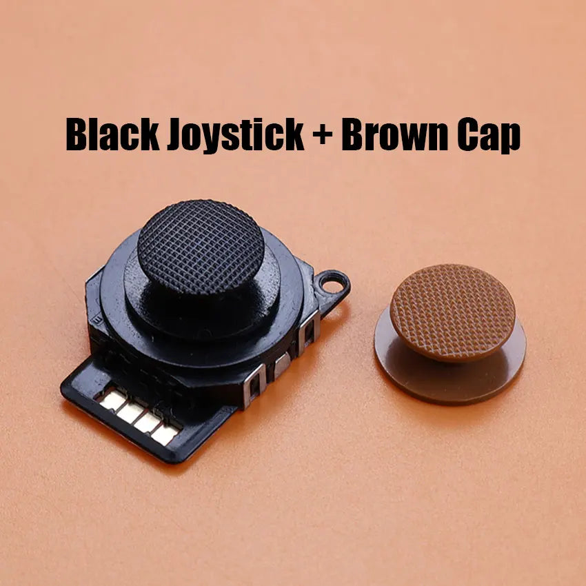 JCD 1 Piece For PSP2000 PSP 2000 Game Console Black 3D Analog Rocker Joystick With Multicolour Thumb Grip Cover