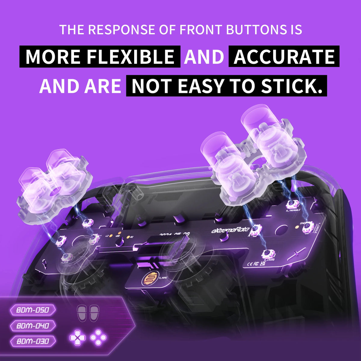 eXtremeRate Face Clicky Kit for ps5 Controller BDM-030/040/0