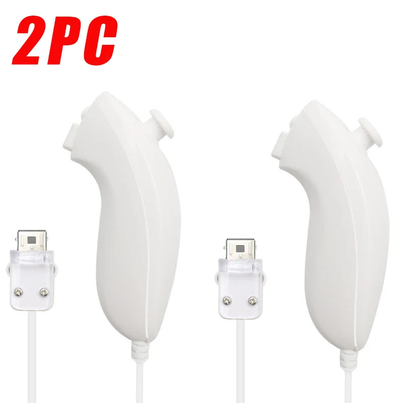 Compatible with Nintendo Wii & Wii U Game Gamepads Nunchuck Controller Joystick Gamepad Replacement for wii Nunchuck Controller