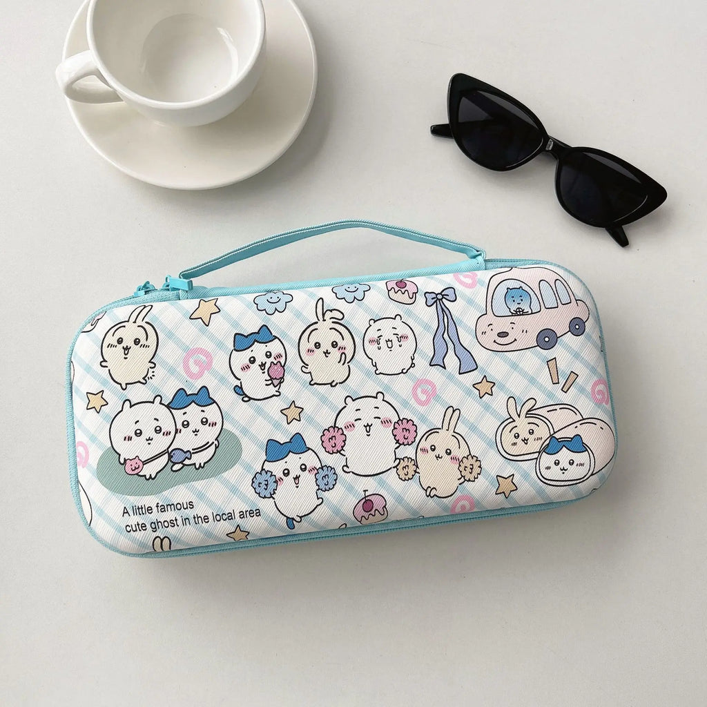 Cartoon Leather Switch2 Storage Bag Nintendo NS2 Game Console Hand-held Lanyard Bag Switch2 Storage Box