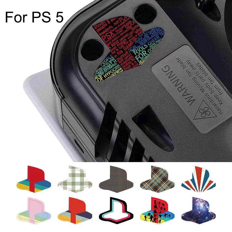 6/12Pcs Skin Stickers for PS5 Console Vinyl Decal Skins Cust
