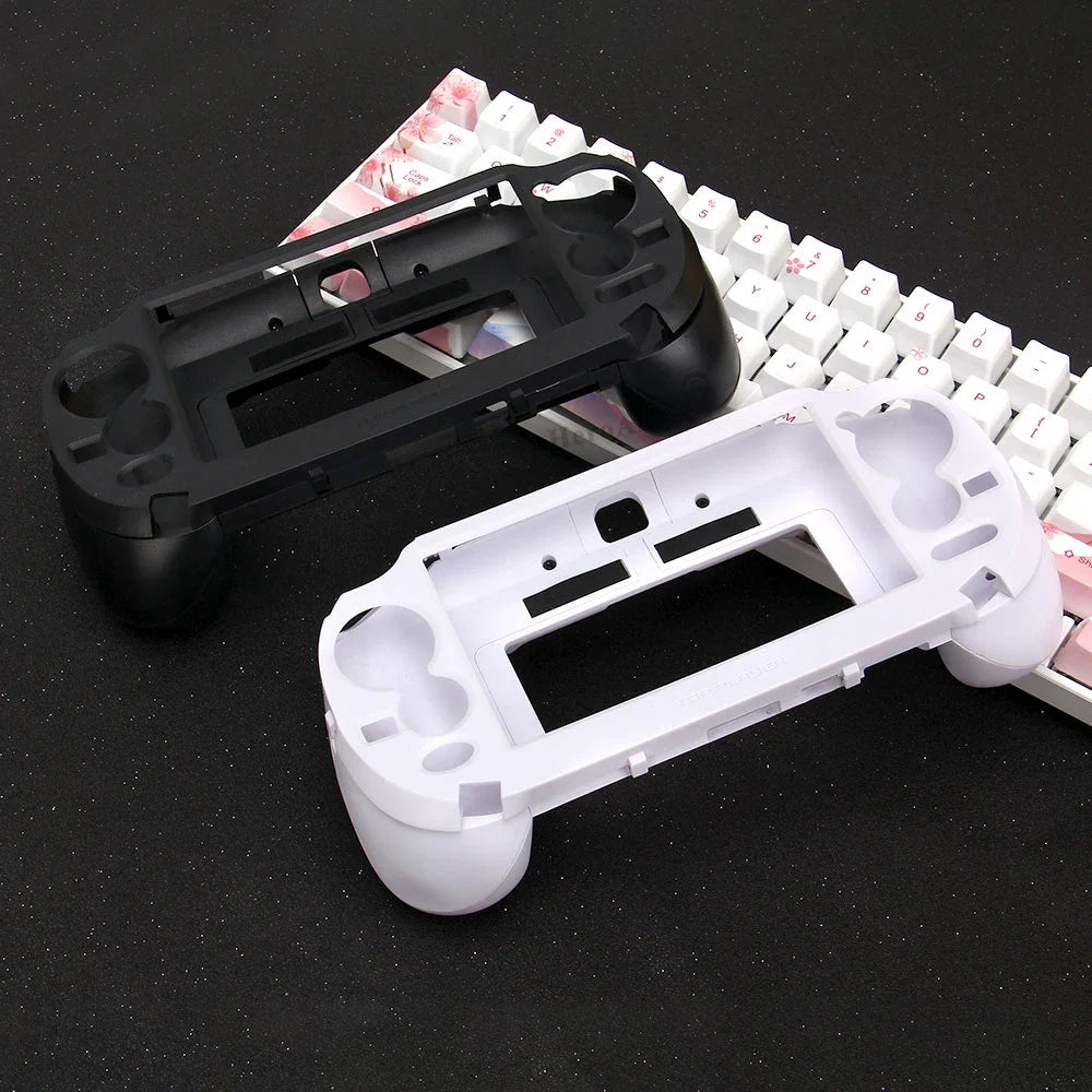 Black White Frosted Hand Grip Joypad Stand Case with L2 R2 T