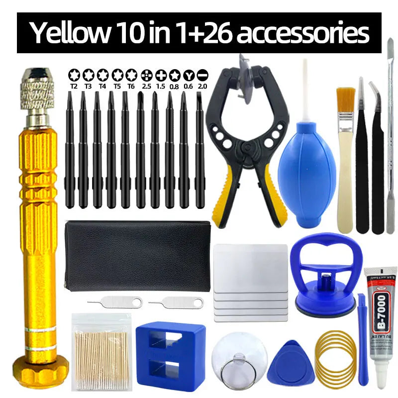 Mobile Phone Repair Tool Screwdriver Tablet Battery Disassembly Screen Opening Dust Cleaning Disassembly Set Small Pentago