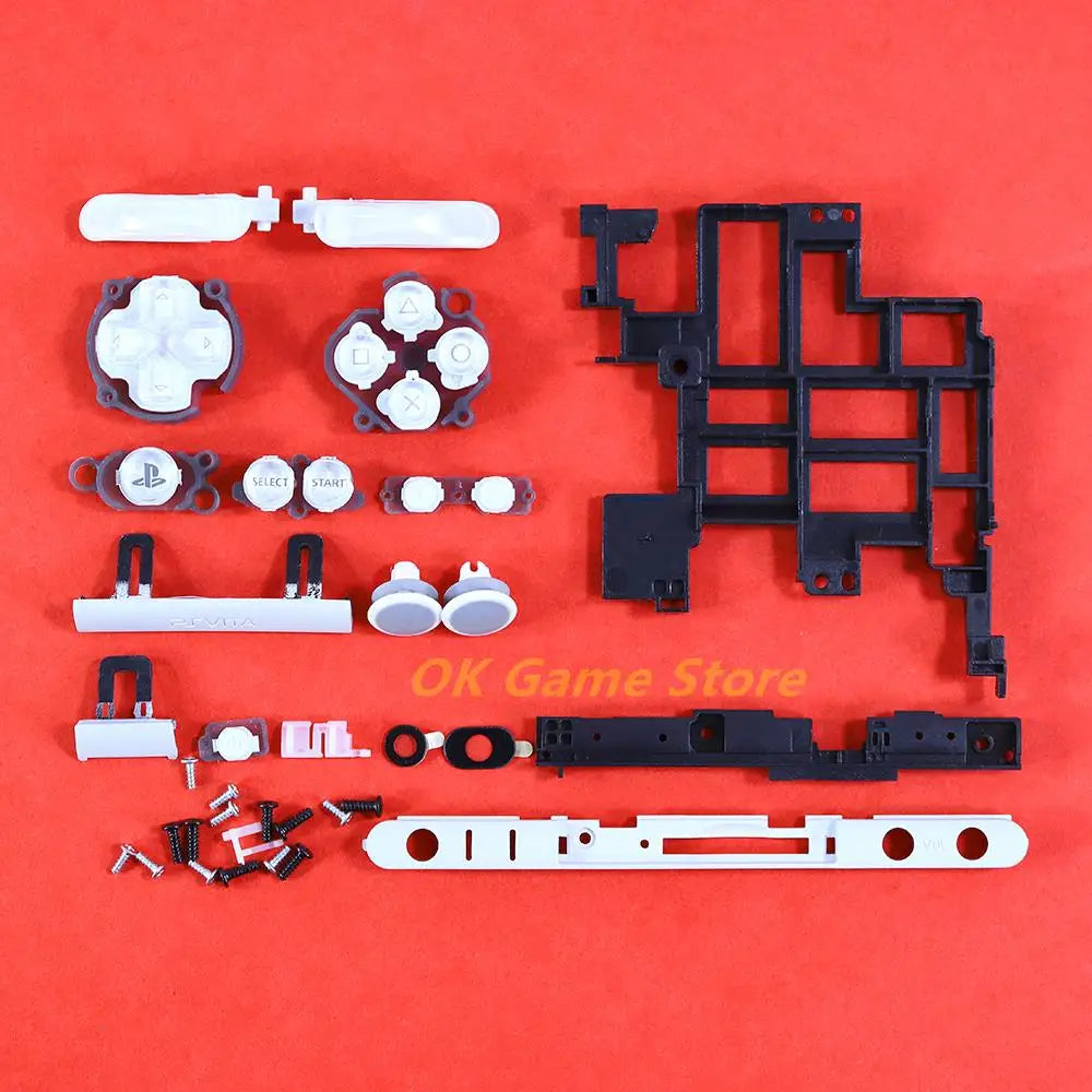 1set Housing Shell Cover For PSV2000 PSV 2000 Full Sets Front Faceplate Case with Buttons Kit for PSVITA 2000 Slim Console