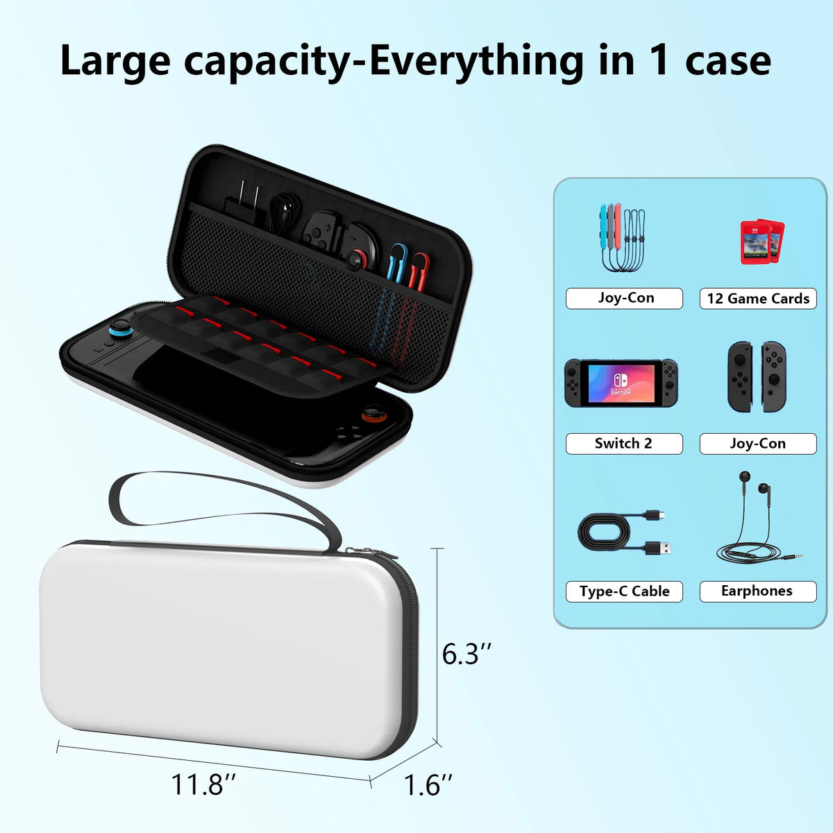 Carry Case Compatible with NS Switch 2 (2025) - For Console 