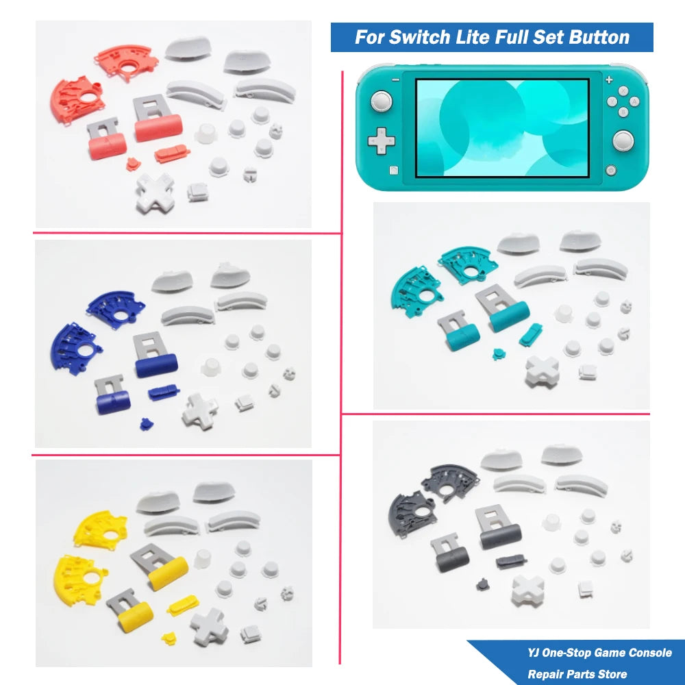 Full Set Shell Button for Switch Lite HDH-001 Kit Yellow Tur