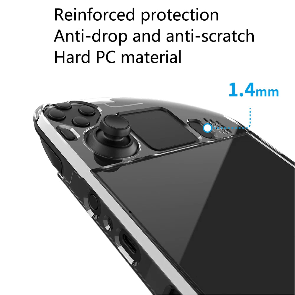 New Detachable Crystal Steam Deck PC Case Protective Cover S