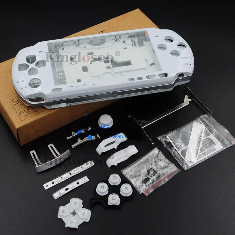 Full Housing Shell Case for PSP 3000 PSP3000 Console Replacement Protective Cover with Buttons Kit & Screws Accessory 7 Color