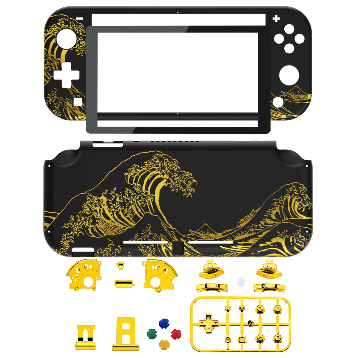 eXtremeRate Replacement Shell Handheld Controller Housing Protector with Screen for Nintendo Switch Lite - Classic & Patterned