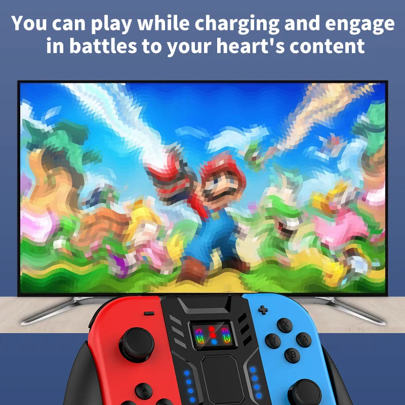 ABS Comfort Charging Grip for Switch Controllers Portable Ch