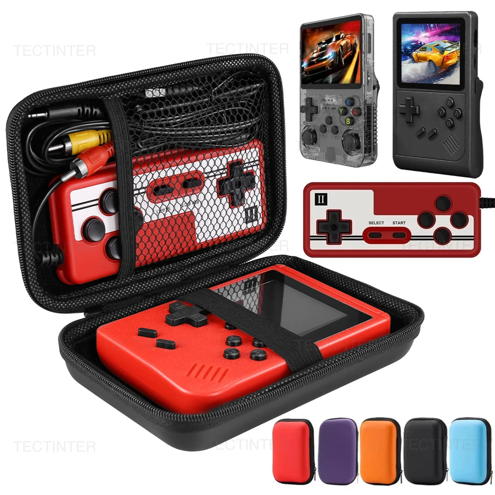 For R36S/GB300/FC/RG35XX Handheld Game Console Carrying Case