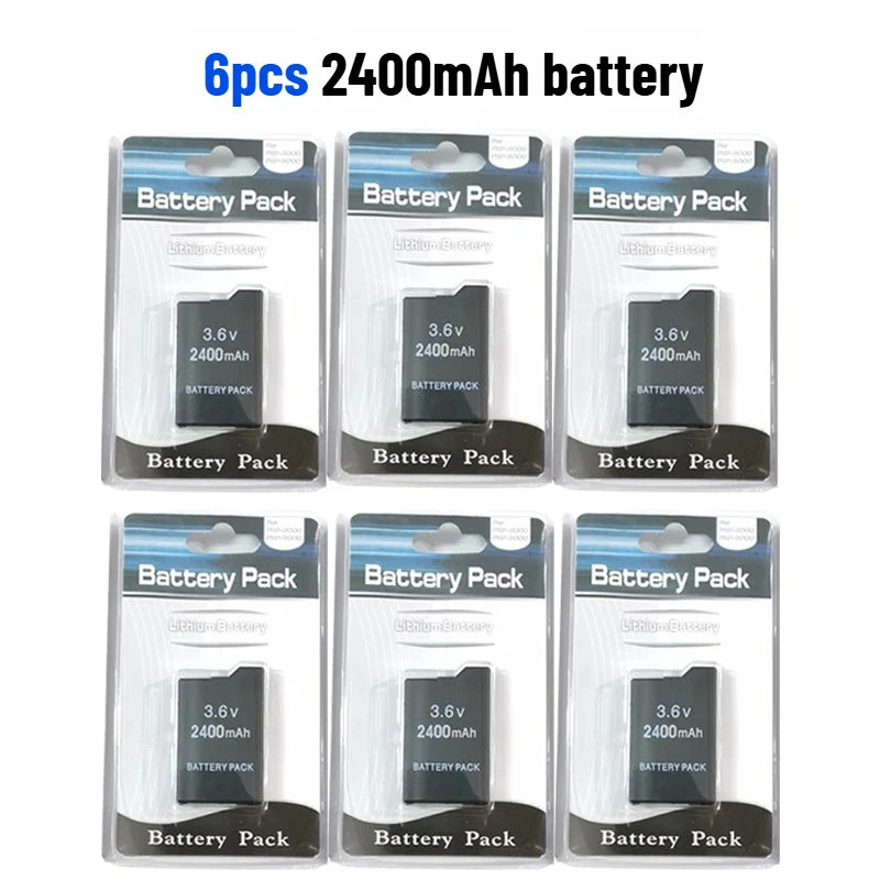 2400/3600mAh Lithium Battery For PSP-2000 PSP-3000 PSP-3004 Slim Game Console Long Lasting Safe Replacement Battery