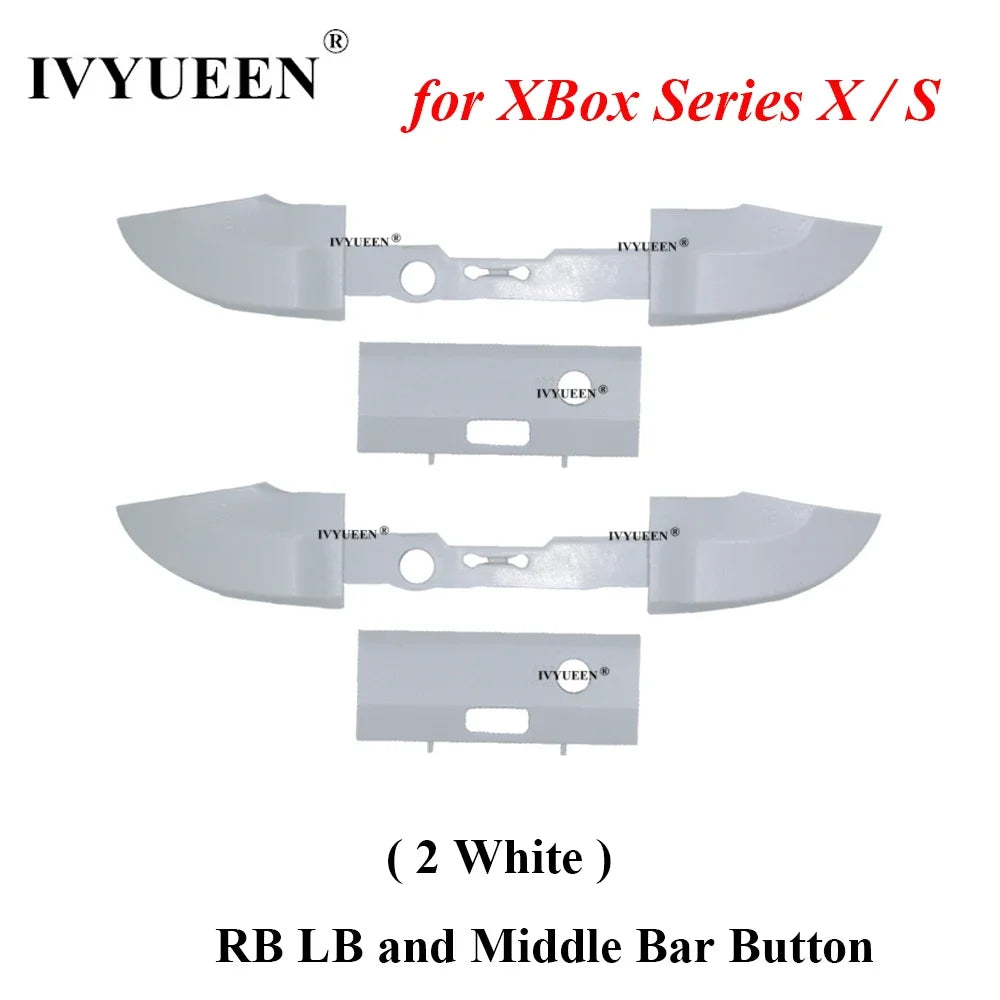 IVYUEEN for XBox Series X S XSS XSX Core Controller RB LB Bumper Button Mod Kit Middle Bar Holder Replacement Repair Parts