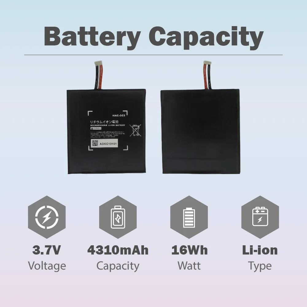 1 - 20 Pieces/Lots HAC-003 4310mAh For Nintendo Switch Game 