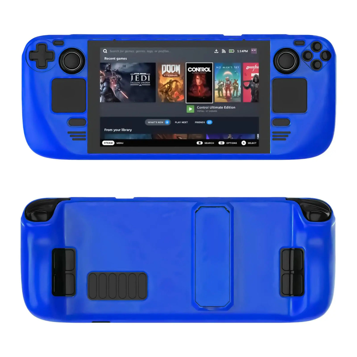 For Steam Deck LCD (2022) Steam Deck OLED (2023) Case with Kickstand Designed for Steam Deck Cases TPU and PC Protective Sle