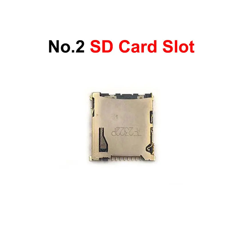 For New 2DS XL LL Volume Button Micro Switch Battery Base Charging Port R4 SD Card Slot Microphone Touch LCD Socket Connector