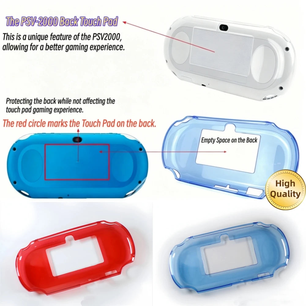 4 Colors Transparent Protective Case For PSV2000 Cover TPU S