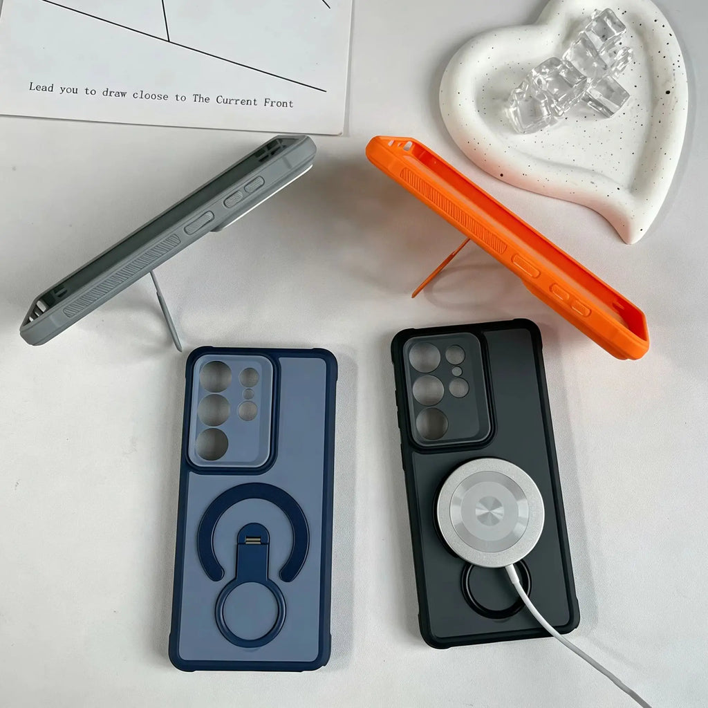 Shockproof Armor Matte For Magsafe Magnetic Case For Samsung