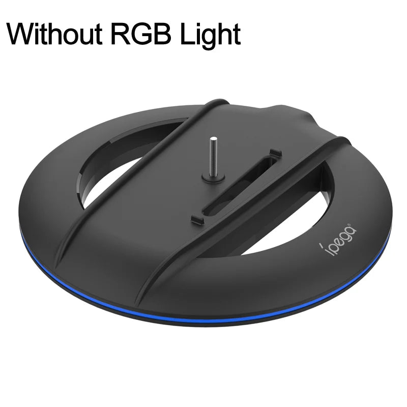 Vertical Cooling Stand with RGB Light for PS5 Slim Disc/Digital Edition Console Anti-Slip Base Bracket Holder for PS5 Accessorie